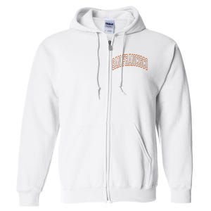 San Francisco Text Full Zip Hoodie