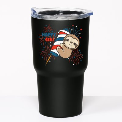 Sloth For The Fourth Of July Fireworks Kids Tumbler