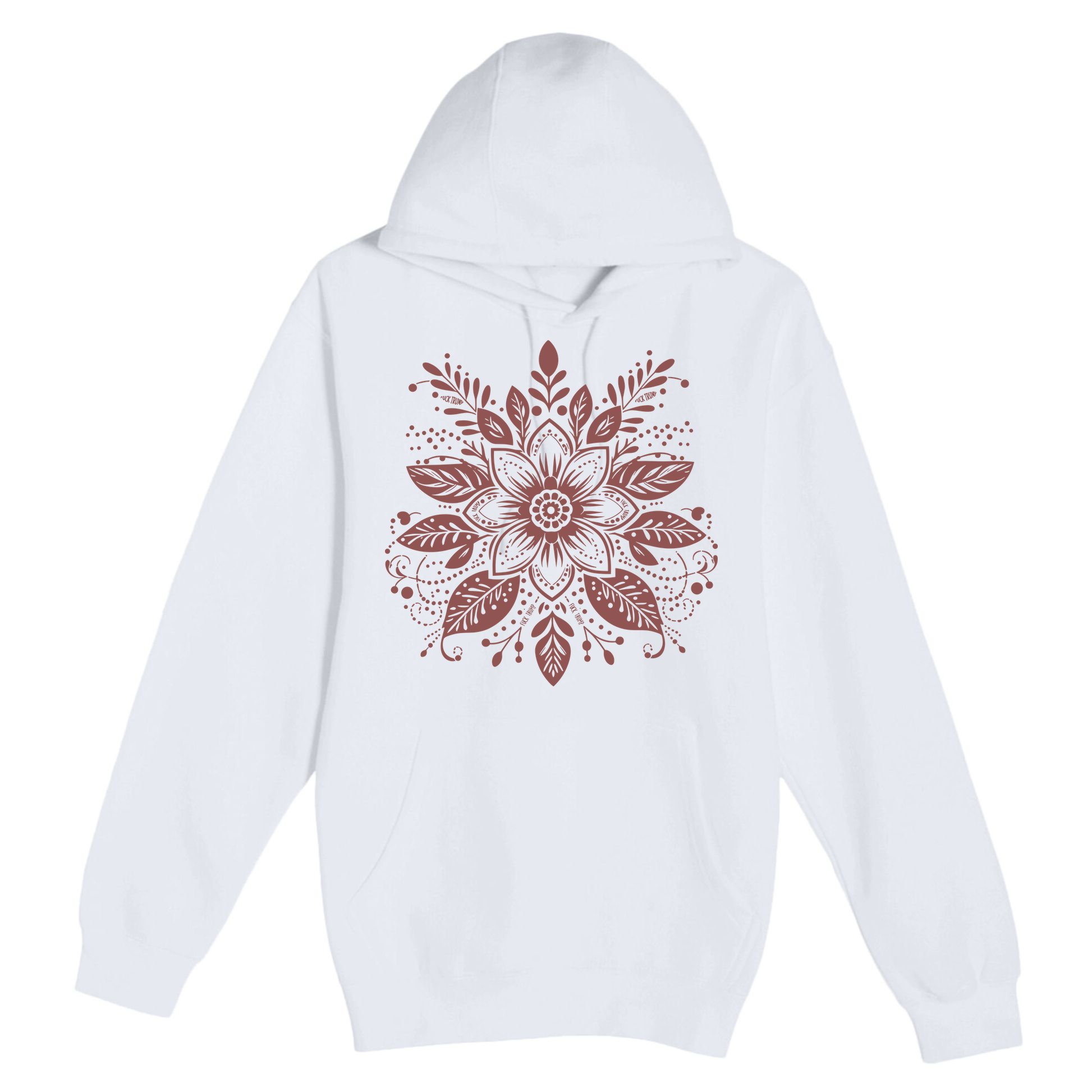 Subtle Fuck Trump Flower Premium Pullover Hoodie