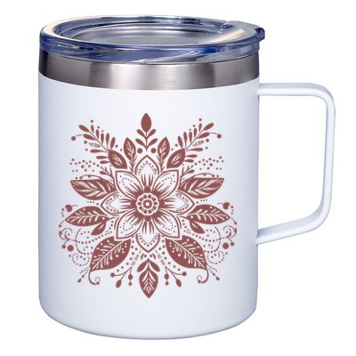 Subtle Fuck Trump Flower 12oz Stainless Steel Coffee Mug