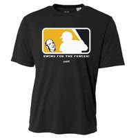 Swing For The Fences Oakland Baseball Fans Cooling Performance Crew T-Shirt