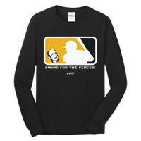 Swing For The Fences Oakland Baseball Fans Tall Long Sleeve T-Shirt