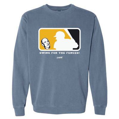 Swing For The Fences Oakland Baseball Fans Garment-Dyed Sweatshirt