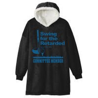 Swing For The Retarded June 6th 1982 Committee Hooded Wearable Blanket