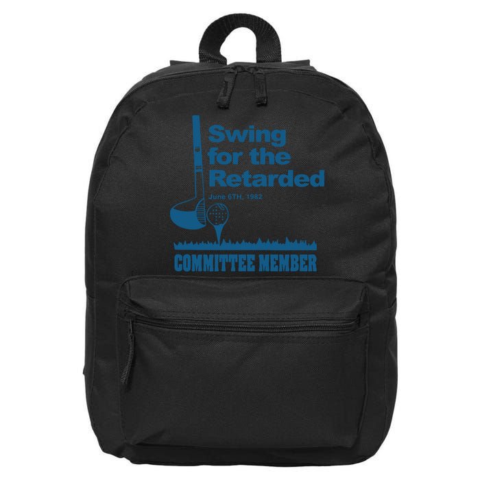Swing For The Retarded June 6th 1982 Committee 16 in Basic Backpack