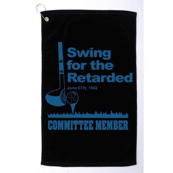 Swing For The Retarded June 6th 1982 Committee Golf Towel