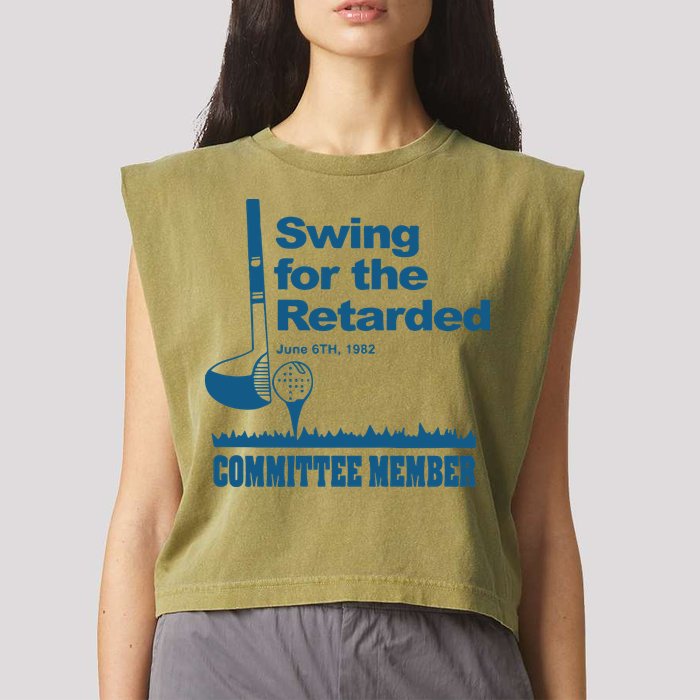 Swing For The Retarded June 6th 1982 Committee Garment-Dyed Women's Muscle Tee