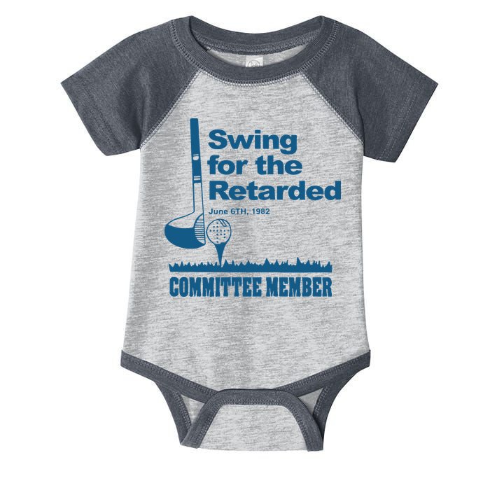 Swing For The Retarded June 6th 1982 Committee Infant Baby Jersey Bodysuit