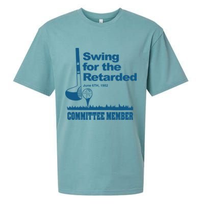 Swing For The Retarded June 6th 1982 Committee Sueded Cloud Jersey T-Shirt