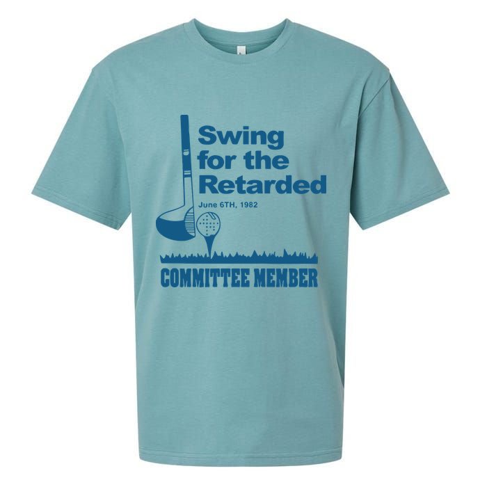 Swing For The Retarded June 6th 1982 Committee Sueded Cloud Jersey T-Shirt