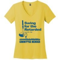 Swing For The Retarded June 6th 1982 Committee Women's V-Neck T-Shirt