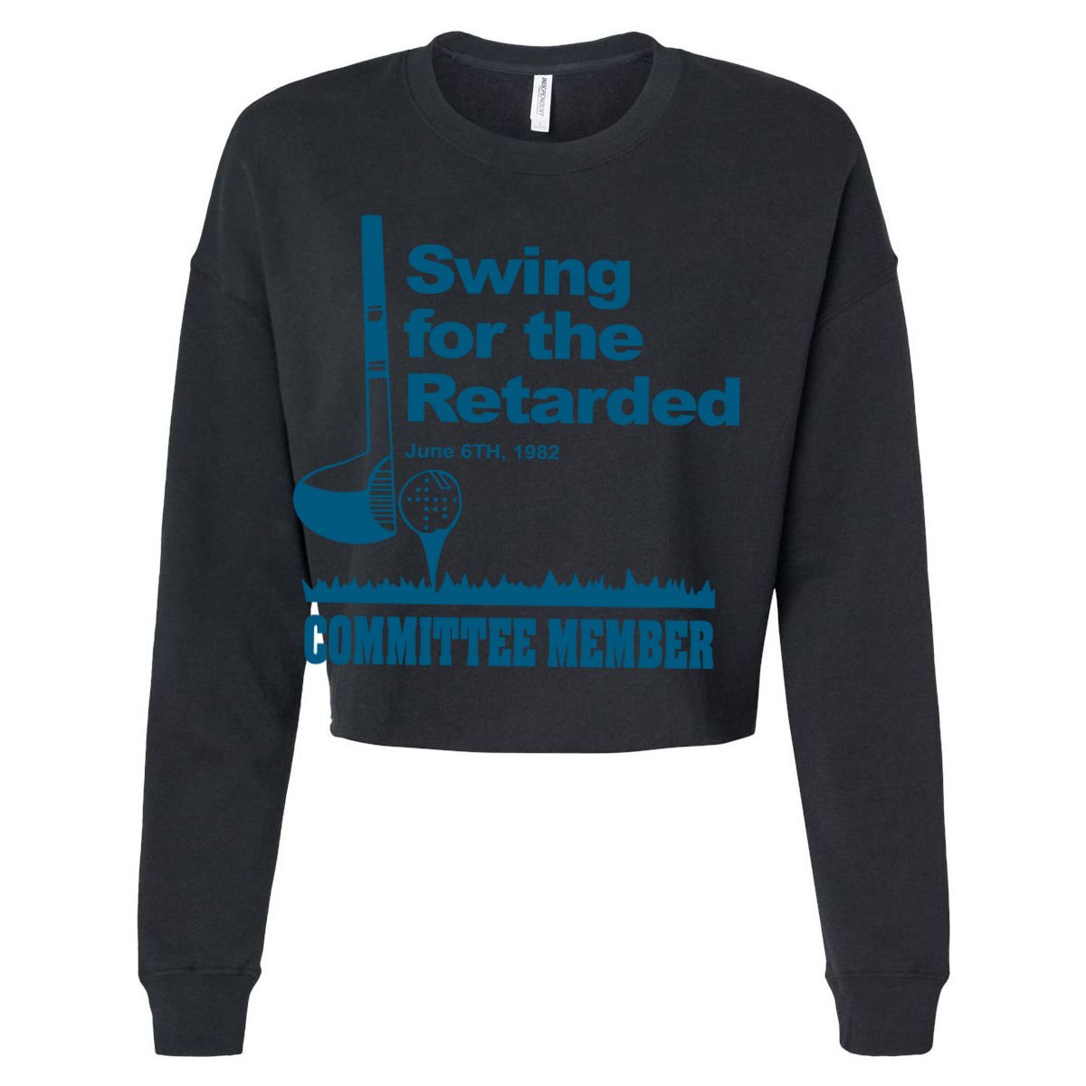 Swing For The Retarded June 6th 1982 Committee Cooling Performance Crew T-Shirt