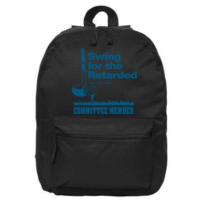 Swing For The Retarded June 6th 1982 Committee 16 in Basic Backpack