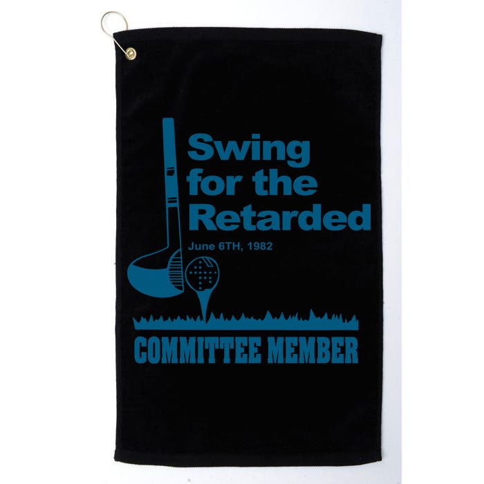 Swing For The Retarded June 6th 1982 Committee Golf Towel