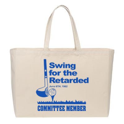 Swing For The Retarded June 6th 1982 Cotton Canvas Jumbo Tote