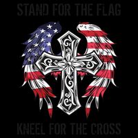 Stand For The Flag Kneel For The Cross 16oz Travel Tumbler