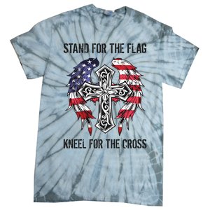 Stand For The Flag Kneel For The Cross Tie-Dye T-Shirt