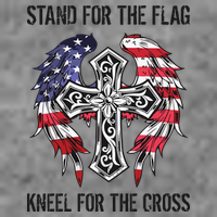 Stand For The Flag Kneel For The Cross Toddler Sweatshirt