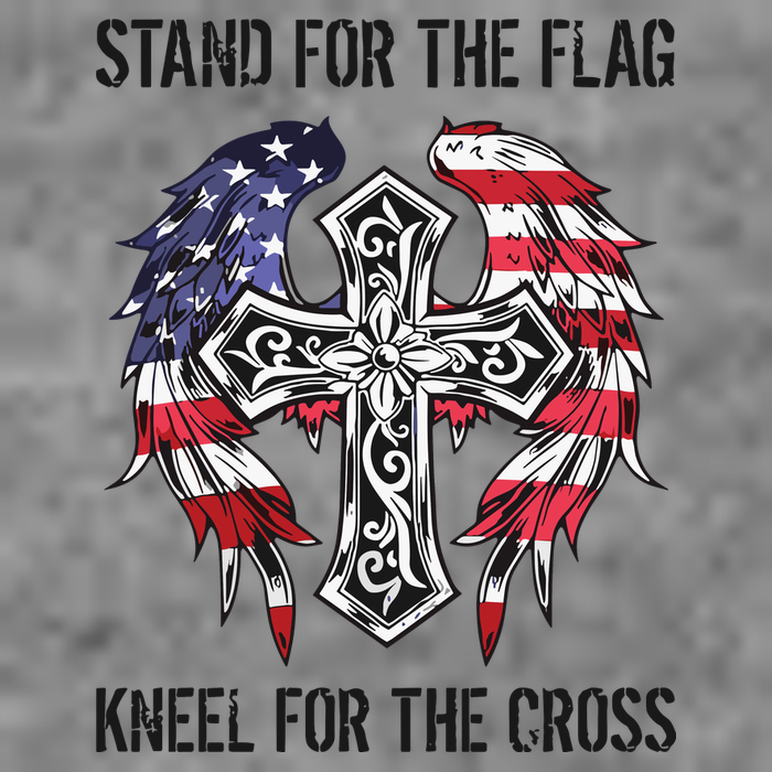 Stand For The Flag Kneel For The Cross Toddler Sweatshirt