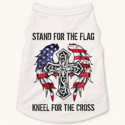 Stand For The Flag Kneel For The Cross Doggie Tank