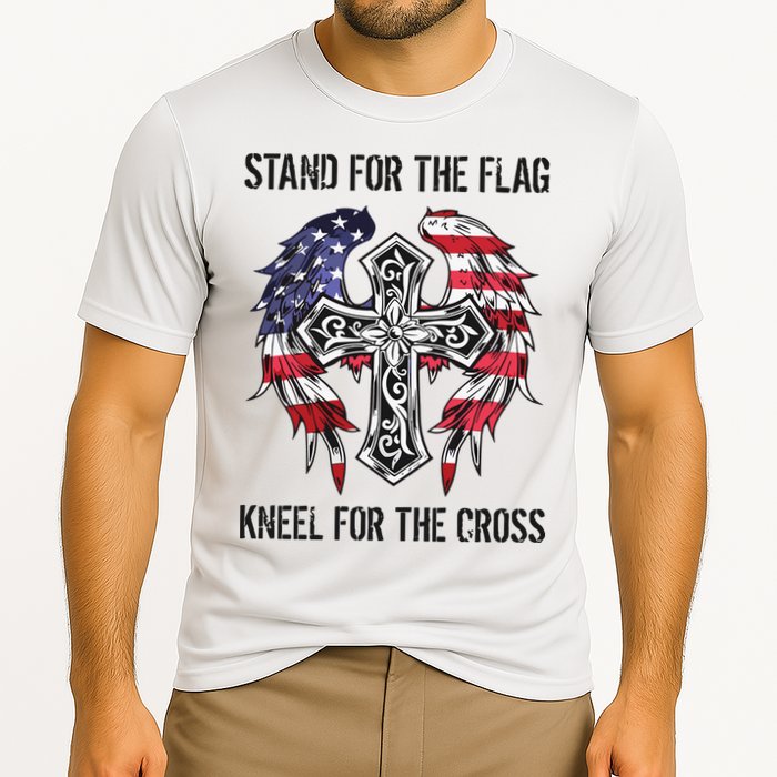 Stand For The Flag Kneel For The Cross Performance Shirt