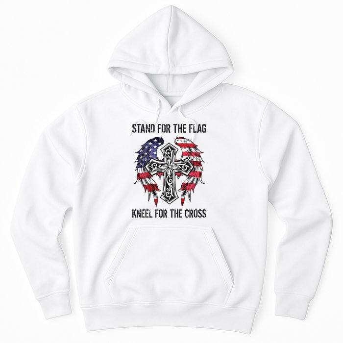 Stand For The Flag Kneel For The Cross Hoodie
