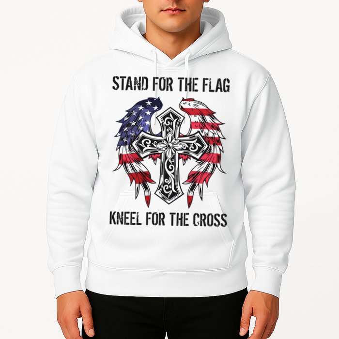 Stand For The Flag Kneel For The Cross Hoodie