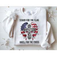 Stand For The Flag Kneel For The Cross Sweatshirt