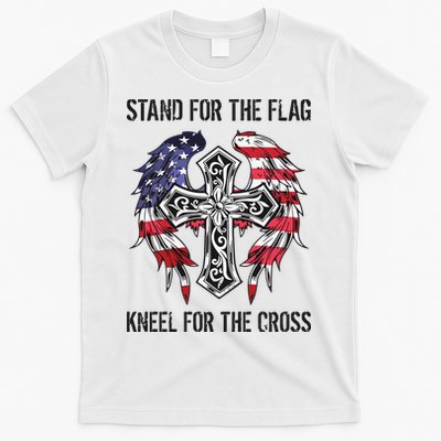 Stand For The Flag Kneel For The Cross T-Shirt