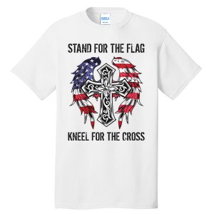 Stand For The Flag Kneel For The Cross Tall T-Shirt