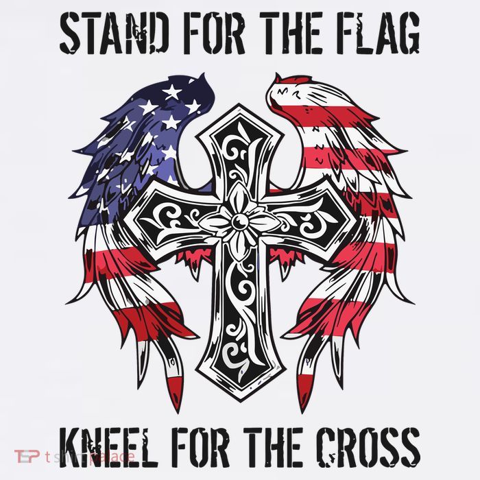 Stand For The Flag Kneel For The Cross Tall T-Shirt