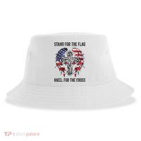 Stand For The Flag Kneel For The Cross Sustainable Bucket Hat