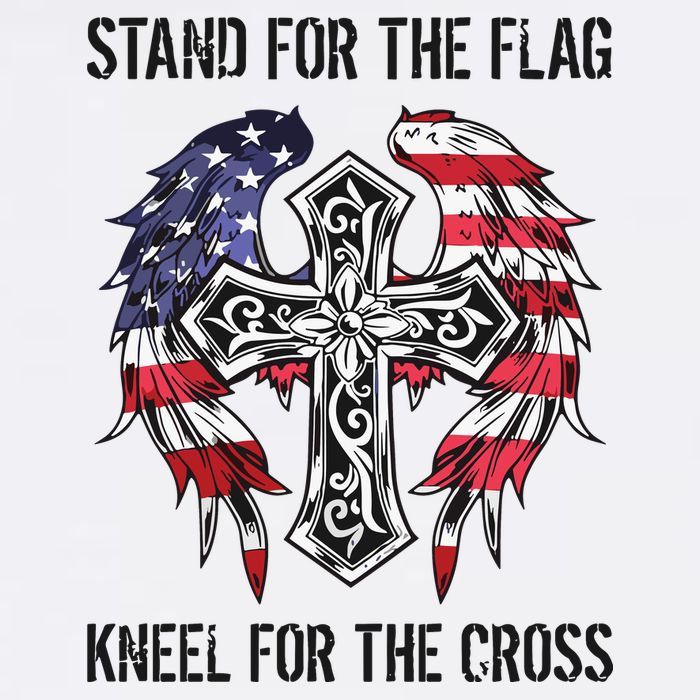 Stand For The Flag Kneel For The Cross Bucket Hat