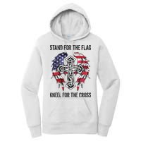 Stand For The Flag Kneel For The Cross Women's Pullover Hoodie