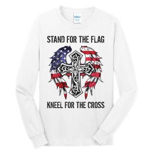 Stand For The Flag Kneel For The Cross Tall Long Sleeve T-Shirt