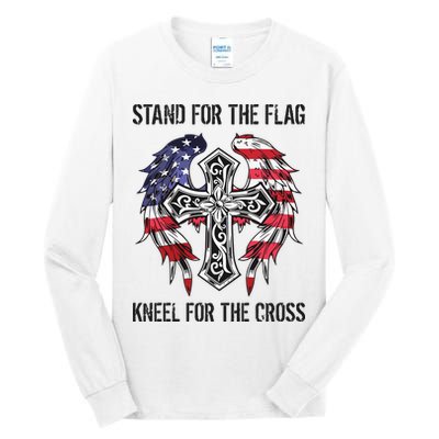 Stand For The Flag Kneel For The Cross Tall Long Sleeve T-Shirt