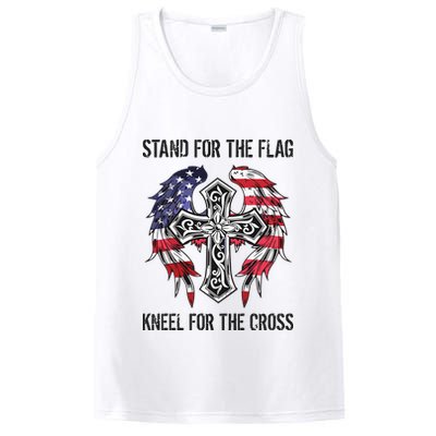 Stand For The Flag Kneel For The Cross PosiCharge Competitor Tank