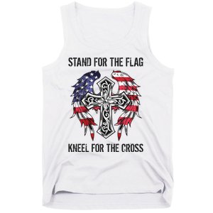 Stand For The Flag Kneel For The Cross Tank Top