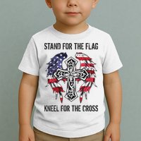 Stand For The Flag Kneel For The Cross Toddler T-Shirt