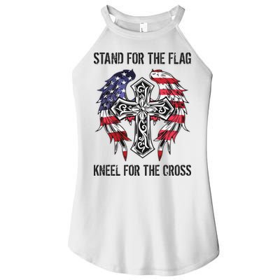Stand For The Flag Kneel For The Cross Women's Perfect Tri Rocker Tank