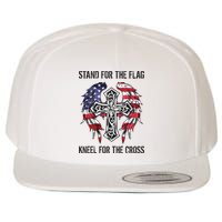 Stand For The Flag Kneel For The Cross Wool Snapback Cap