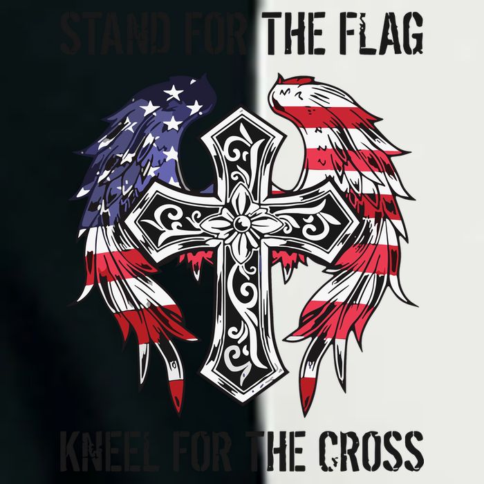 Stand For The Flag Kneel For The Cross Infant Baby Jersey Bodysuit