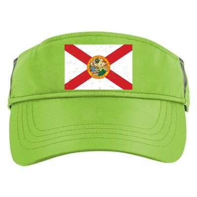 State Flag Tees Vintage Florida Fl State Flag Adult Drive Performance Visor