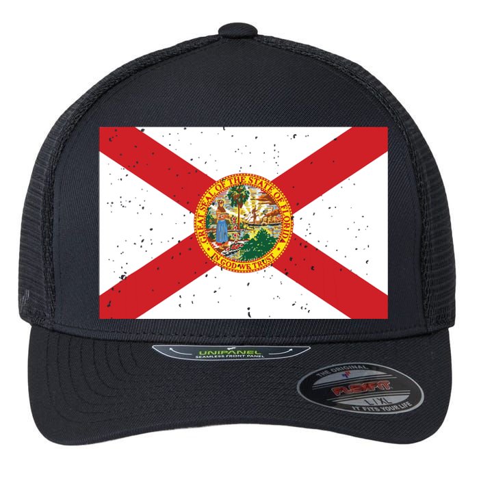 State Flag Tees Vintage Florida Fl State Flag Flexfit Unipanel Trucker Cap