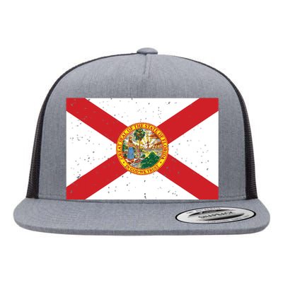 State Flag Tees Vintage Florida Fl State Flag Flat Bill Trucker Hat