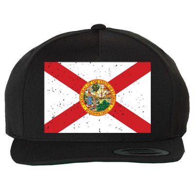 State Flag Tees Vintage Florida Fl State Flag Wool Snapback Cap