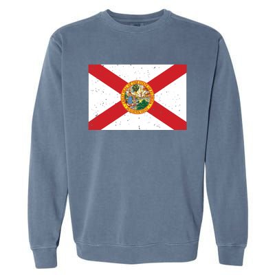 State Flag Tees Vintage Florida Fl State Flag Garment-Dyed Sweatshirt