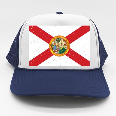 State Flag Tees Vintage Florida Fl State Flag Trucker Hat