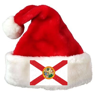 State Flag Tees Vintage Florida Fl State Flag Premium Christmas Santa Hat