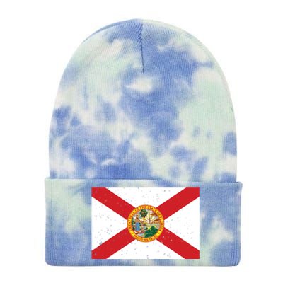 State Flag Tees Vintage Florida Fl State Flag Tie Dye 12in Knit Beanie